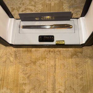 Elysee Bi-Parthenon Fountain Pen Pre-Owned (Fine Nib) 18K Goldplated